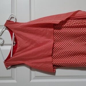 NWT 100% Silk Leon Max Limited Edition Red White Floral Asymmetrical Dress SZ 12